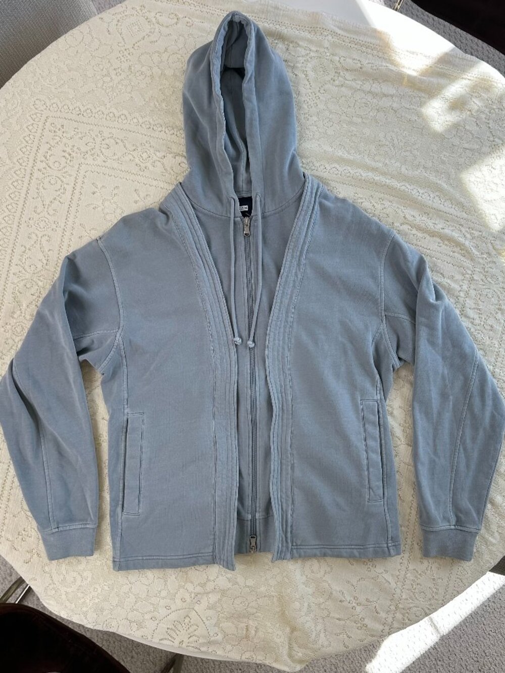 KITH Convertible Hooded Jacket Cardigan Light Blue Medium